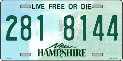 NH license plate 2818144