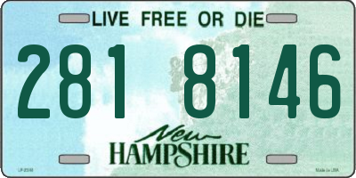 NH license plate 2818146