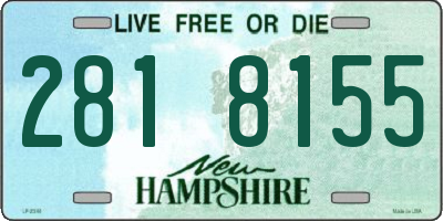 NH license plate 2818155