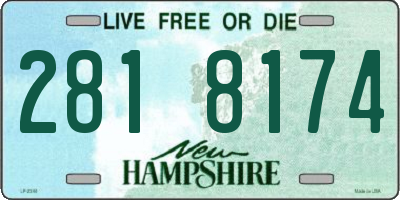 NH license plate 2818174