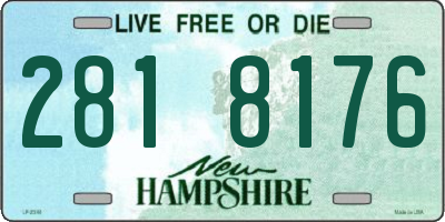 NH license plate 2818176