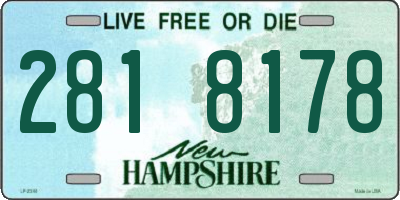NH license plate 2818178