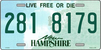 NH license plate 2818179