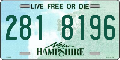 NH license plate 2818196
