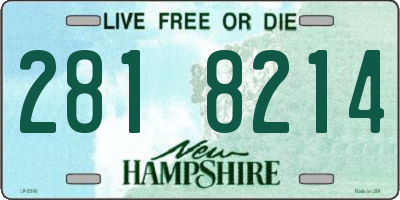 NH license plate 2818214