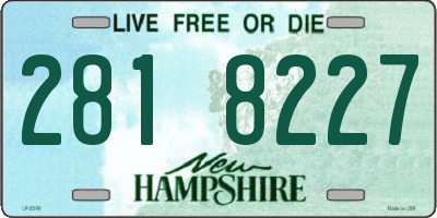 NH license plate 2818227