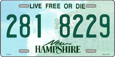 NH license plate 2818229
