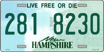 NH license plate 2818230