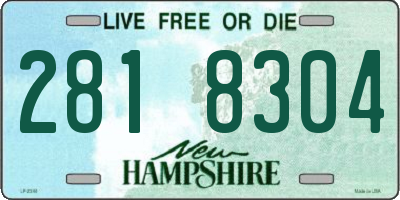 NH license plate 2818304