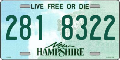 NH license plate 2818322