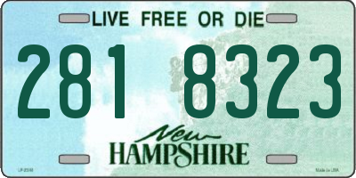 NH license plate 2818323