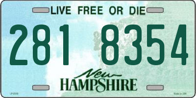 NH license plate 2818354
