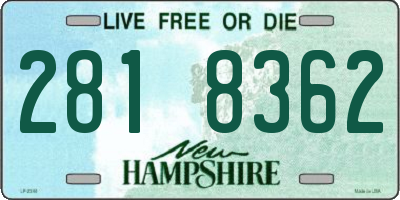 NH license plate 2818362