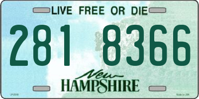 NH license plate 2818366