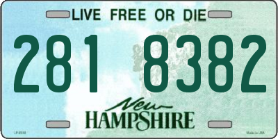 NH license plate 2818382