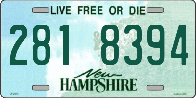 NH license plate 2818394