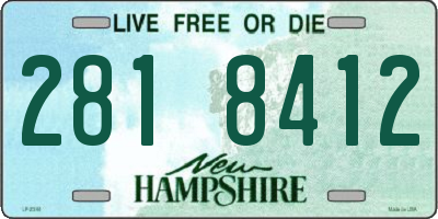 NH license plate 2818412