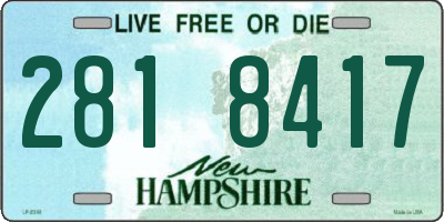 NH license plate 2818417