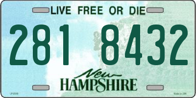 NH license plate 2818432