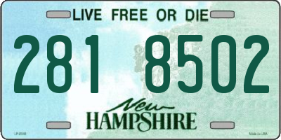 NH license plate 2818502