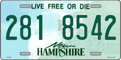 NH license plate 2818542