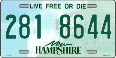NH license plate 2818644