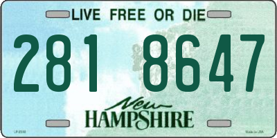 NH license plate 2818647