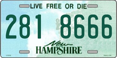 NH license plate 2818666