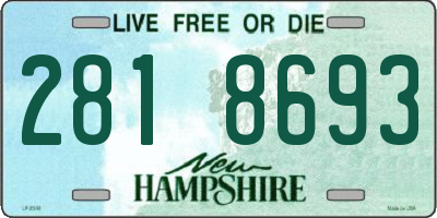 NH license plate 2818693
