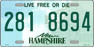 NH license plate 2818694