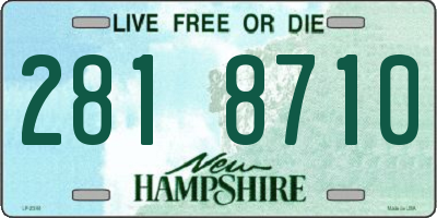 NH license plate 2818710