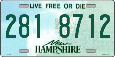 NH license plate 2818712