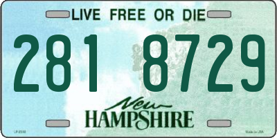 NH license plate 2818729
