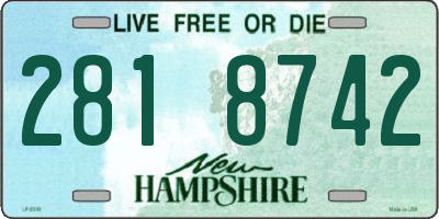 NH license plate 2818742