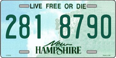 NH license plate 2818790