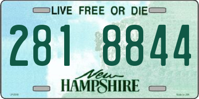 NH license plate 2818844
