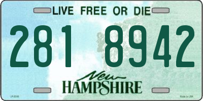 NH license plate 2818942