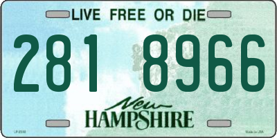 NH license plate 2818966
