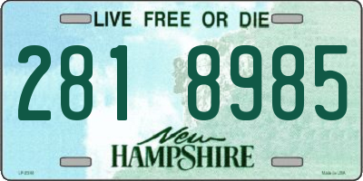NH license plate 2818985