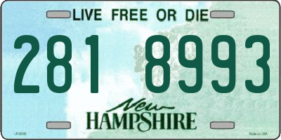 NH license plate 2818993