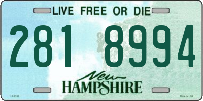 NH license plate 2818994