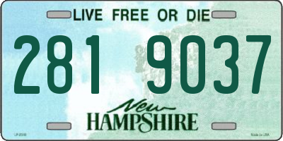 NH license plate 2819037
