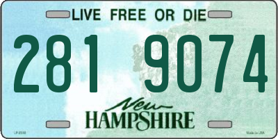 NH license plate 2819074