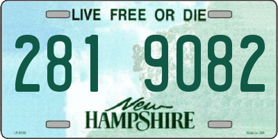 NH license plate 2819082