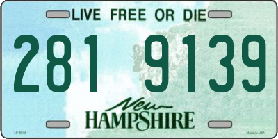 NH license plate 2819139