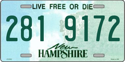 NH license plate 2819172