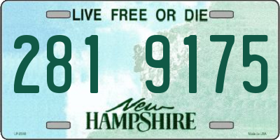 NH license plate 2819175