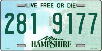 NH license plate 2819177