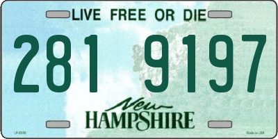 NH license plate 2819197