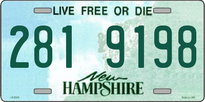 NH license plate 2819198